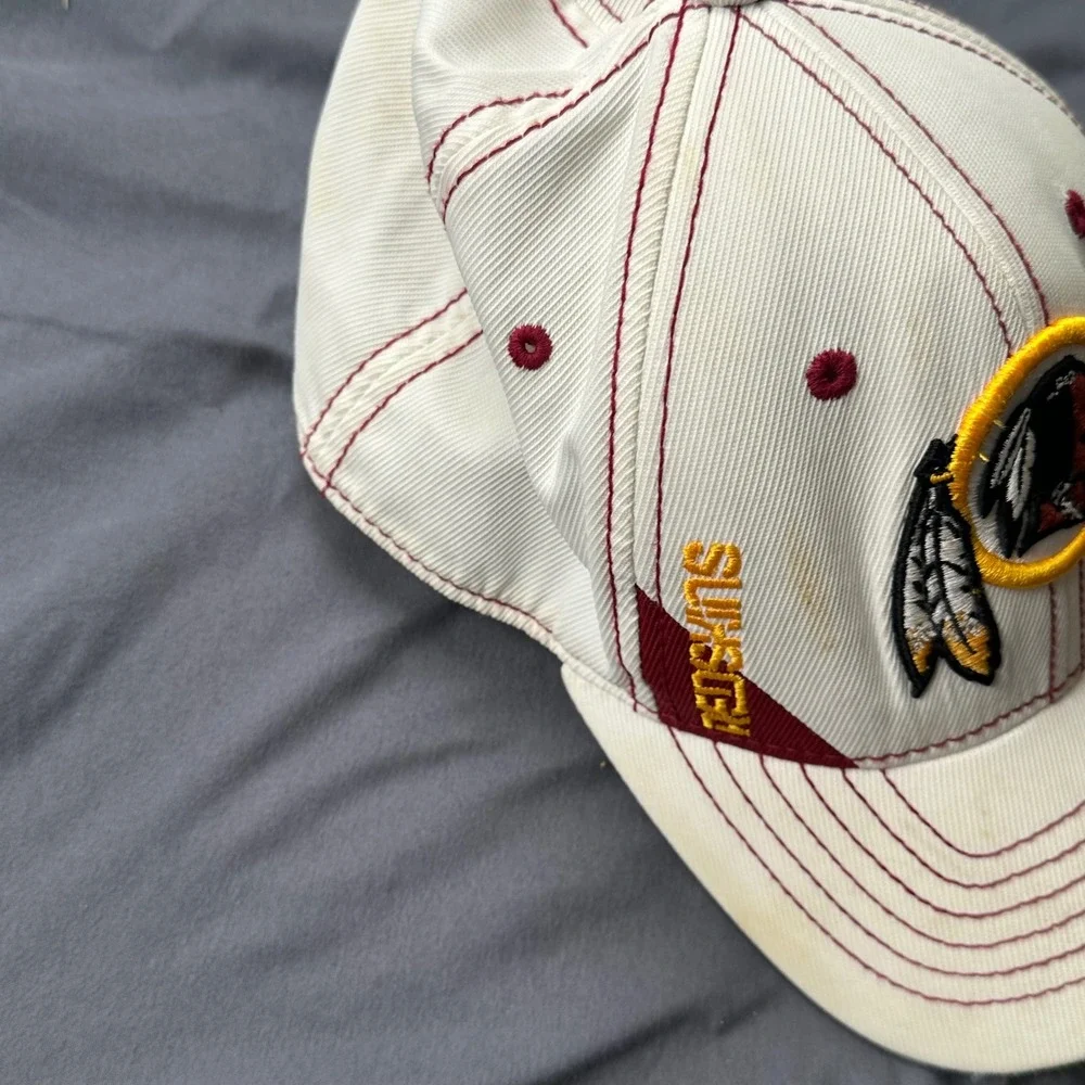 Vintage Reebok Washington Redskins NFL Hat Youth Cream Burgundy Embroidered Cap